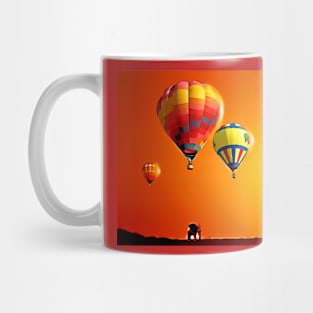 Cartoon Desert Hot Air Ballons Mug